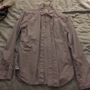 NWOT Gap Men’s Purple&White Striped Shirt (Small)